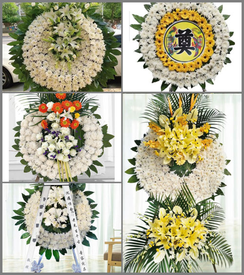 河北石家庄元氏县城区街道花圈速递